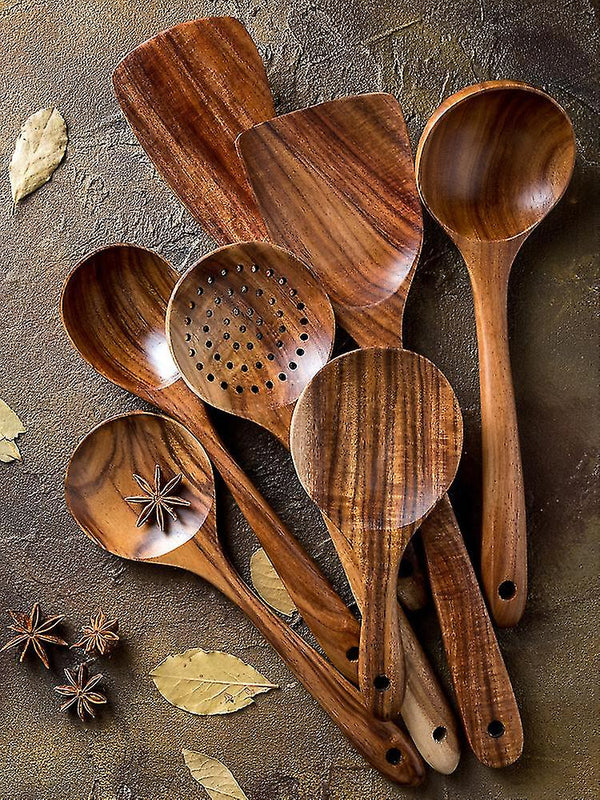 Teak Wood Cooking Utensils